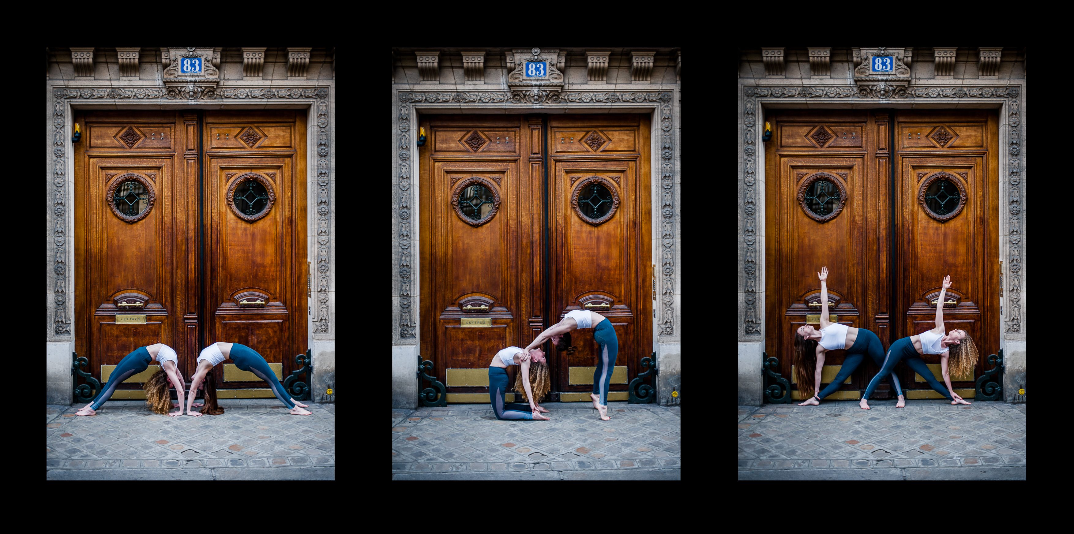 Urban YogaGraphy - Claire & Claire